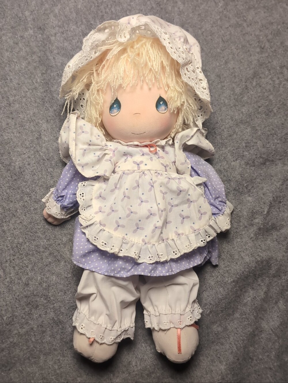 Vintage 1985 Precious Moments Heather Cloth Doll Applause 12" GUC